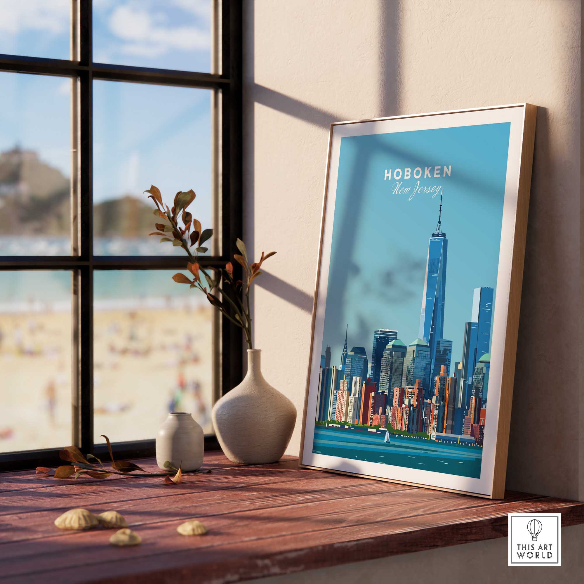 Hoboken Travel Print-This Art World