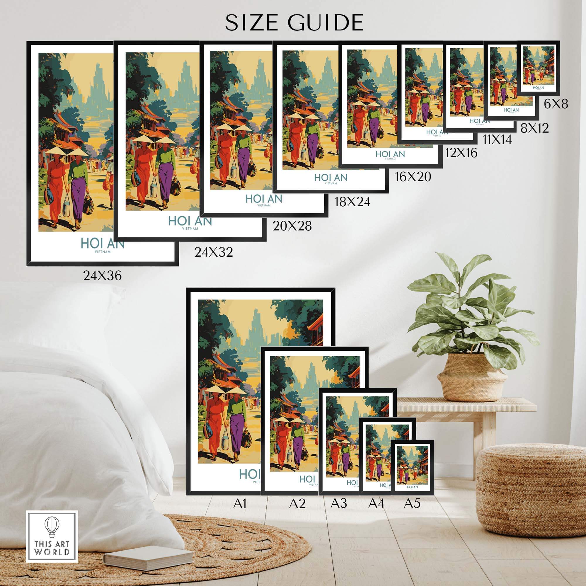 Hoi An Print part of our best collection or travel posters and prints - This Art World