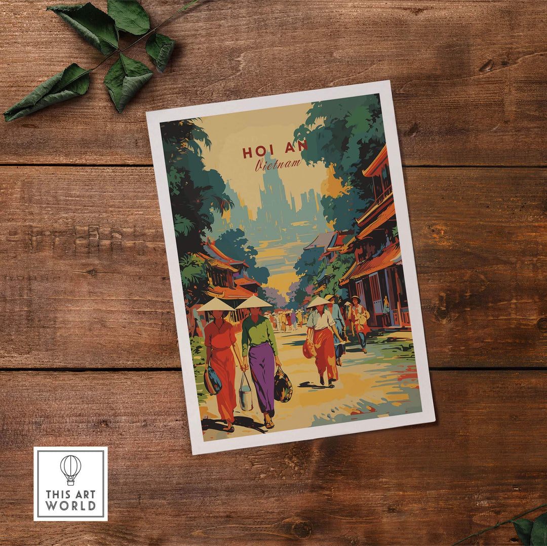 Hoi An Travel Poster part of our best collection or travel posters and prints - This Art World