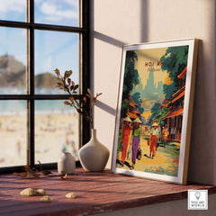 Hoi An Travel Poster part of our best collection or travel posters and prints - This Art World