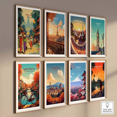 Hoi An Travel Poster part of our best collection or travel posters and prints - This Art World