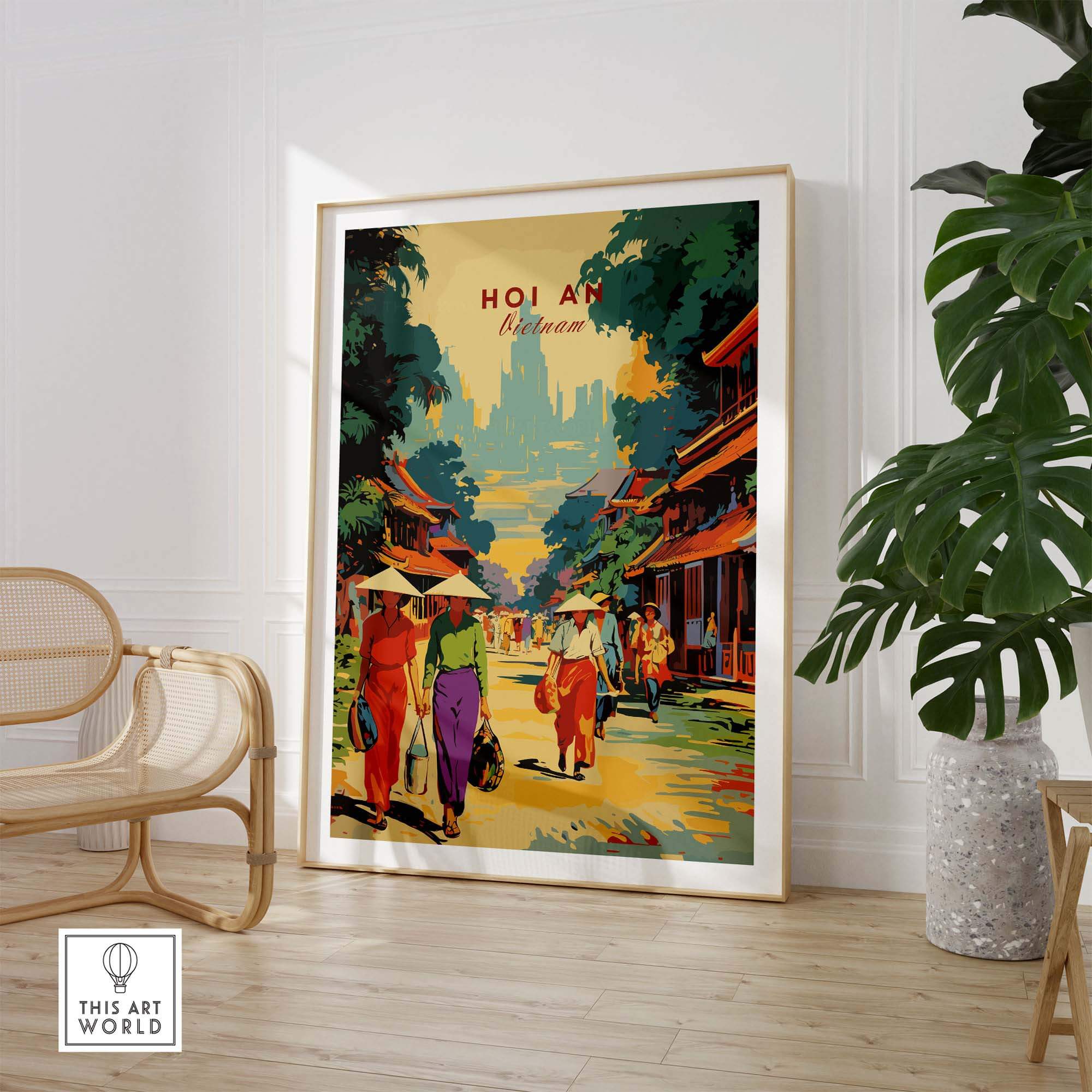 Hoi An Travel Poster part of our best collection or travel posters and prints - This Art World