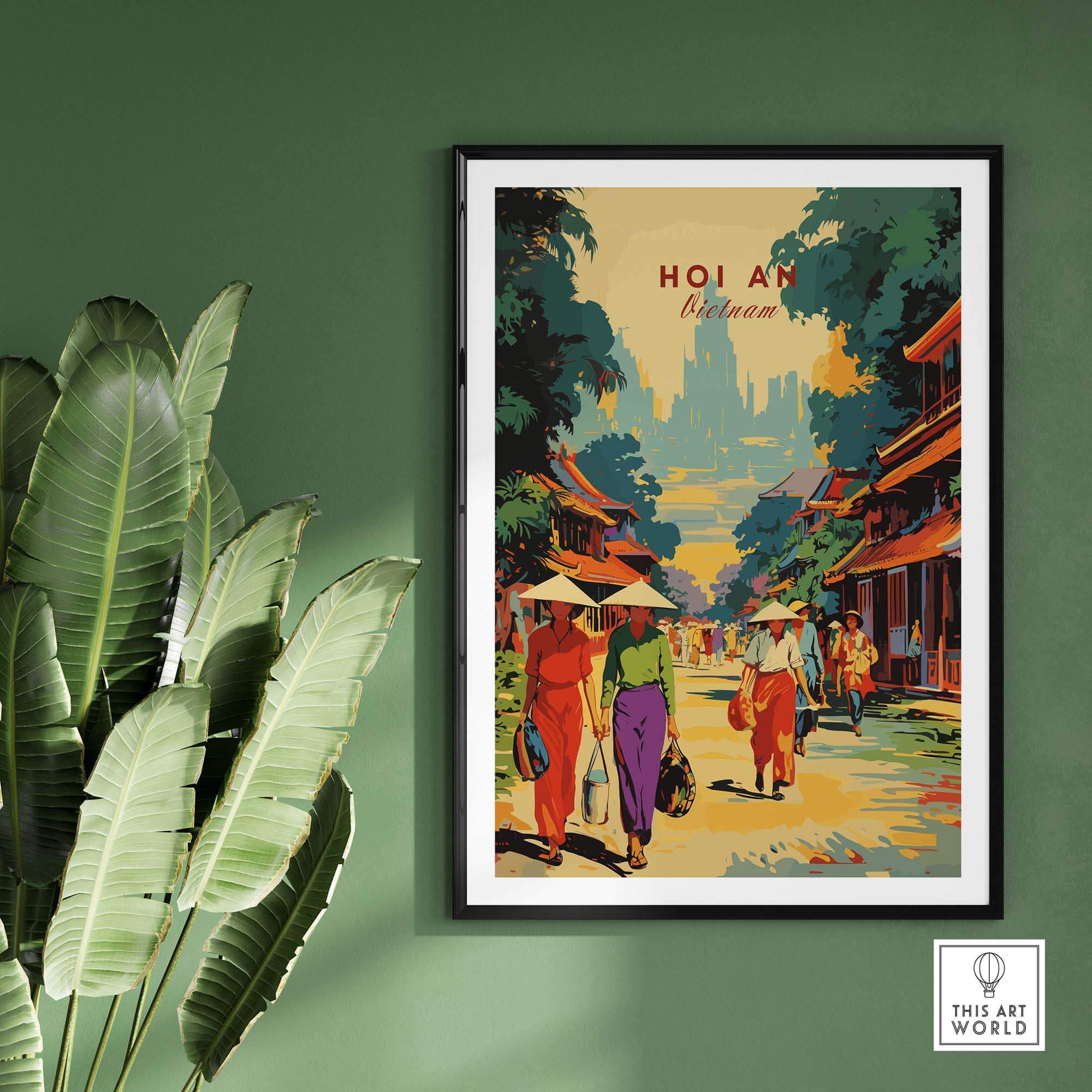 Hoi An Travel Poster part of our best collection or travel posters and prints - This Art World
