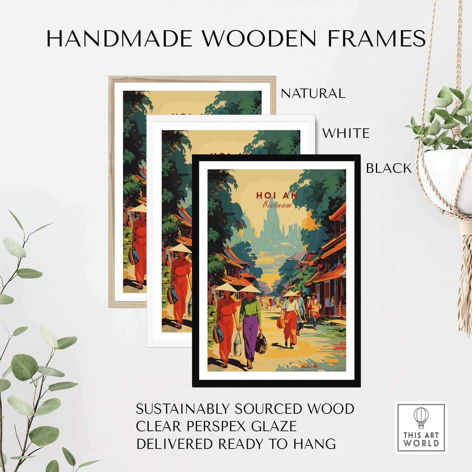 Hoi An Travel Poster part of our best collection or travel posters and prints - This Art World