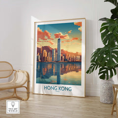 Hong Kong City Poster part of our best collection or travel posters and prints - This Art World
