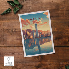Hong Kong City Print part of our best collection or travel posters and prints - This Art World