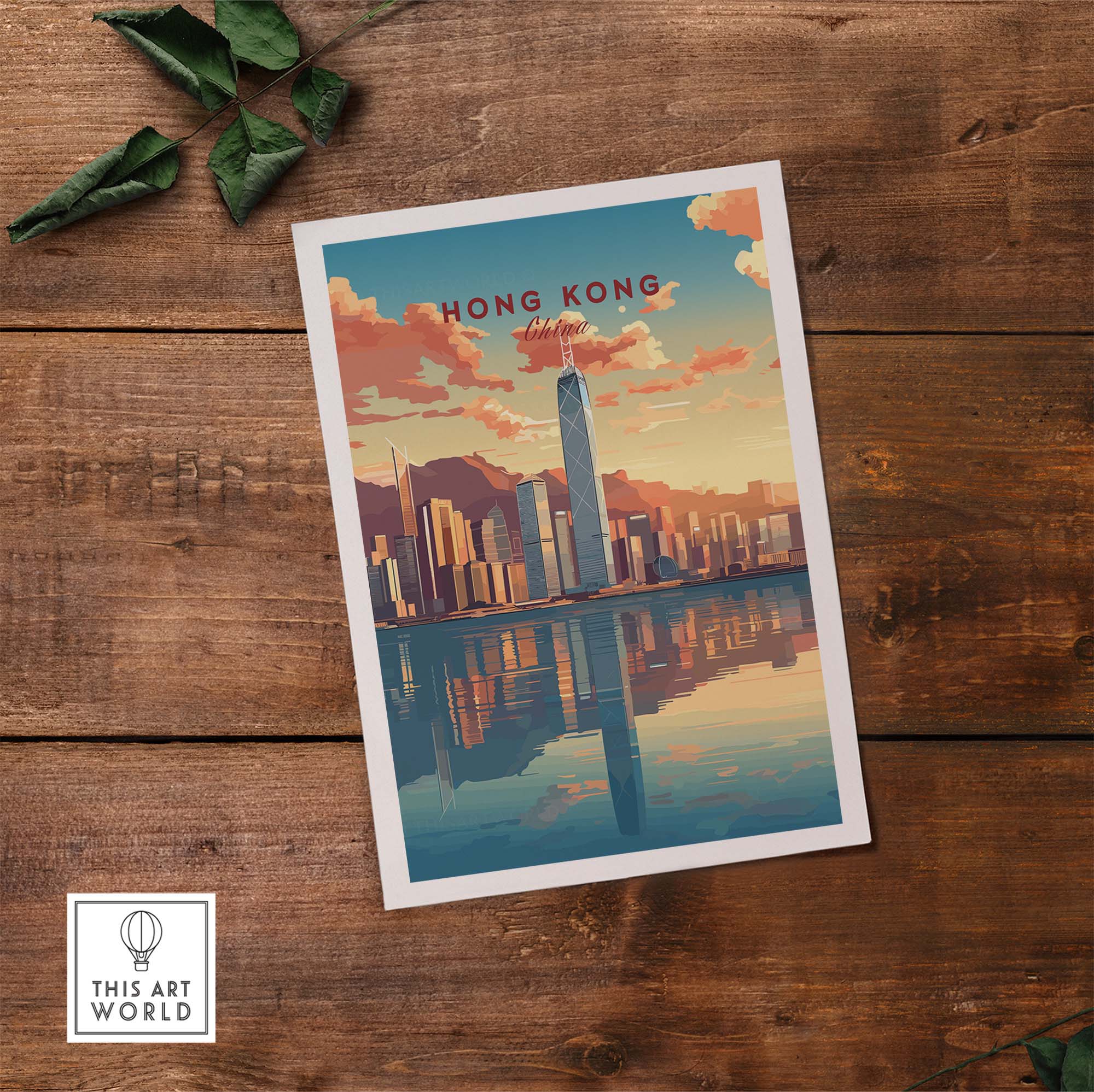 Hong Kong City Print part of our best collection or travel posters and prints - This Art World