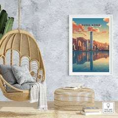 Hong Kong City Print part of our best collection or travel posters and prints - This Art World