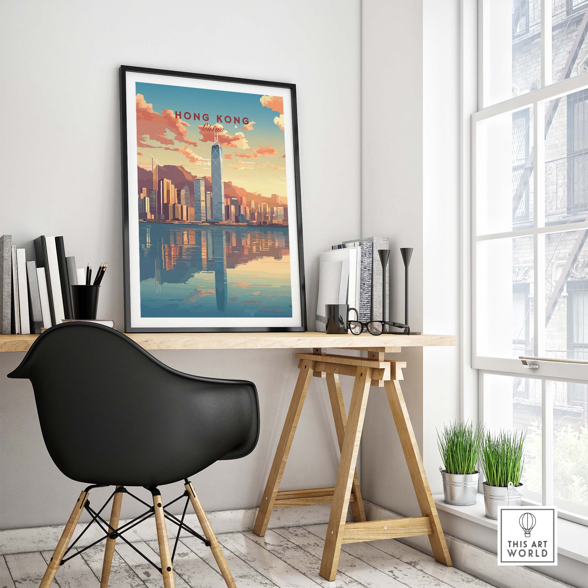 Hong Kong City Print part of our best collection or travel posters and prints - This Art World