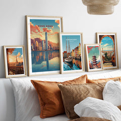 Hong Kong City Print part of our best collection or travel posters and prints - This Art World