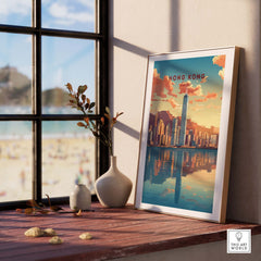 Hong Kong City Print part of our best collection or travel posters and prints - This Art World