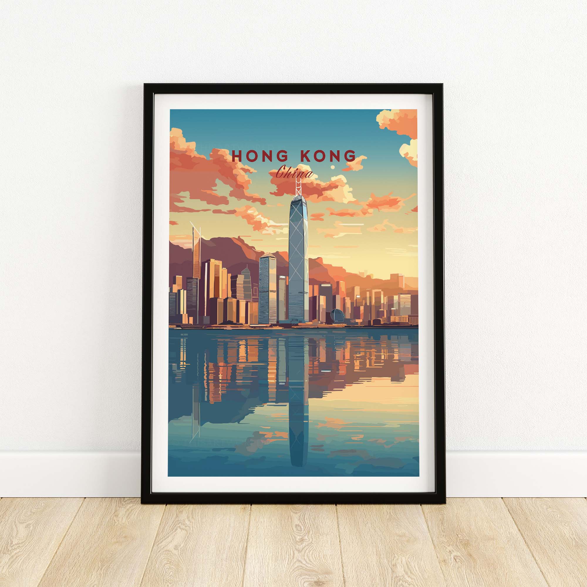 Hong Kong City Print part of our best collection or travel posters and prints - This Art World