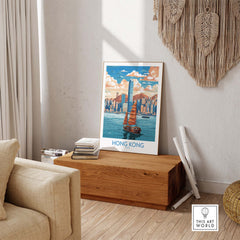 Hong Kong Poster part of our best collection or travel posters and prints - This Art World