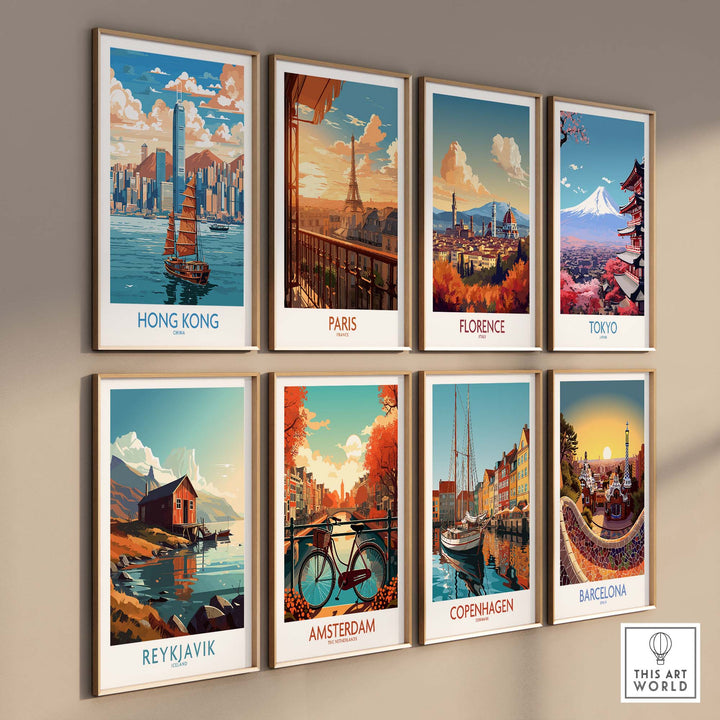 Hong Kong Poster part of our best collection or travel posters and prints - This Art World