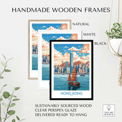 Hong Kong Poster part of our best collection or travel posters and prints - This Art World