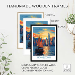 Hong Kong Travel Print part of our best collection or travel posters and prints - This Art World