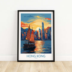 Hong Kong Travel Print part of our best collection or travel posters and prints - This Art World