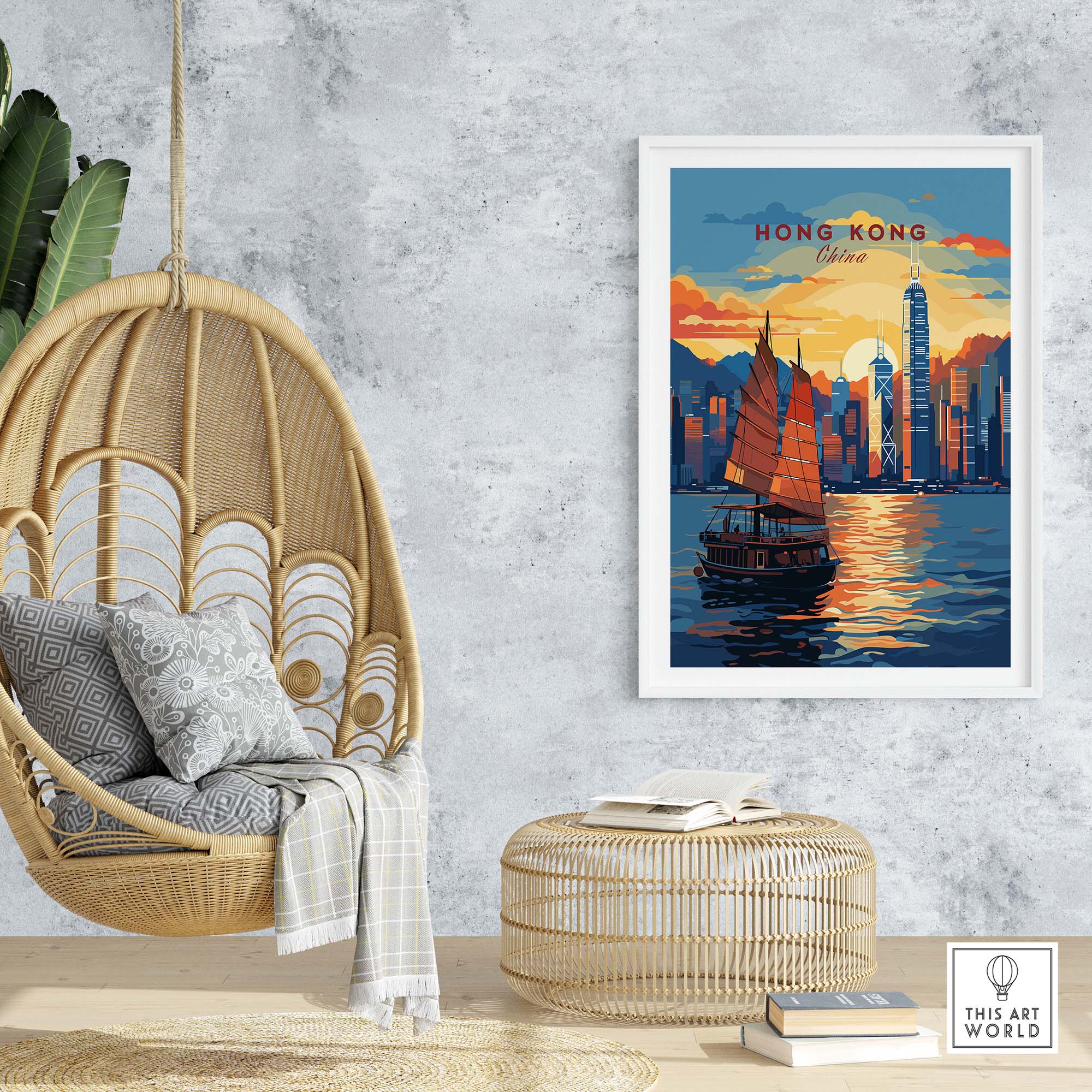 Hong Kong Wall Art part of our best collection or travel posters and prints - This Art World