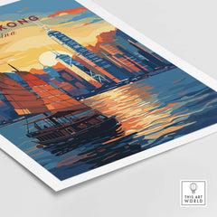 Hong Kong Wall Art part of our best collection or travel posters and prints - This Art World