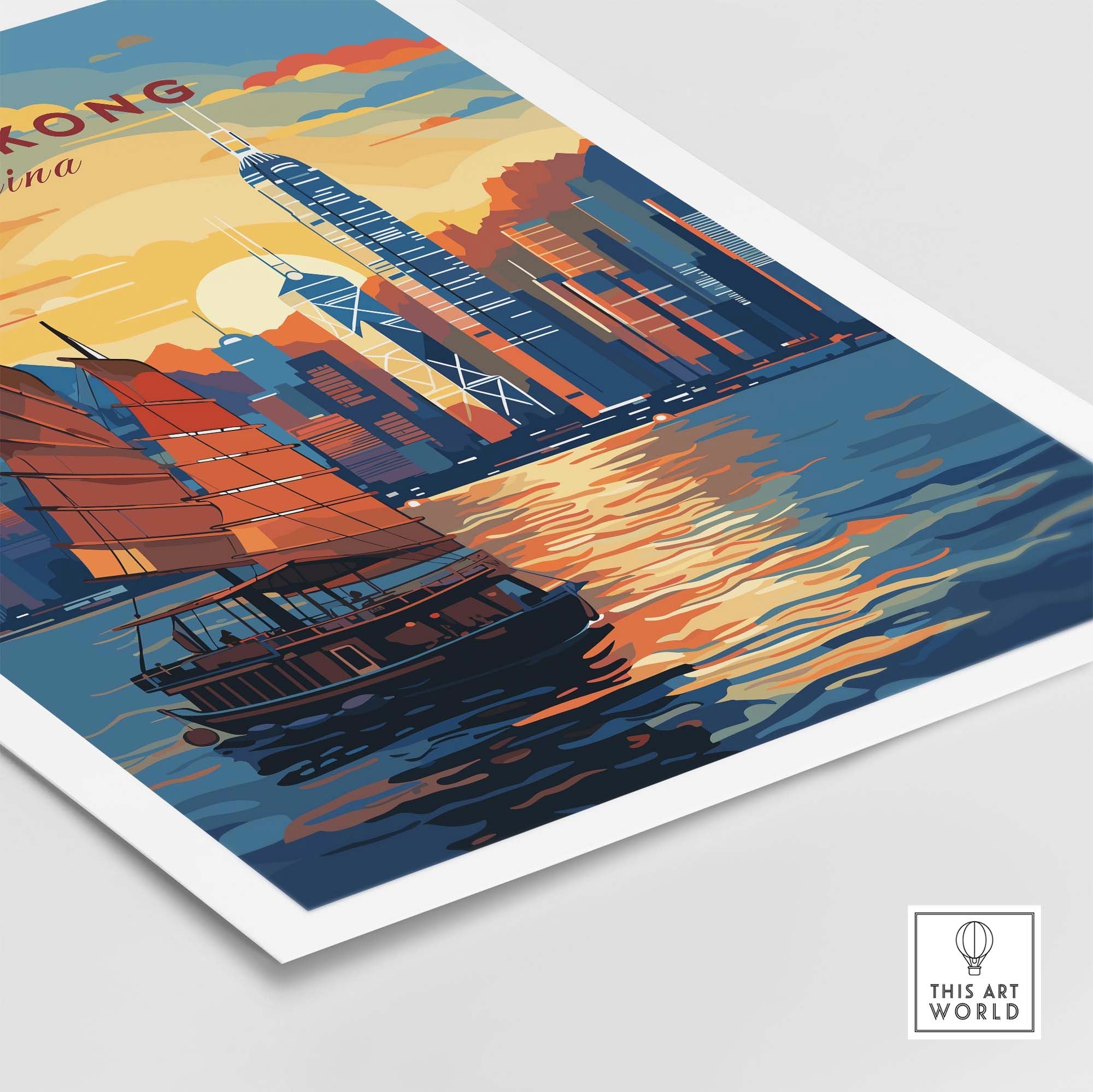 Hong Kong Wall Art part of our best collection or travel posters and prints - This Art World