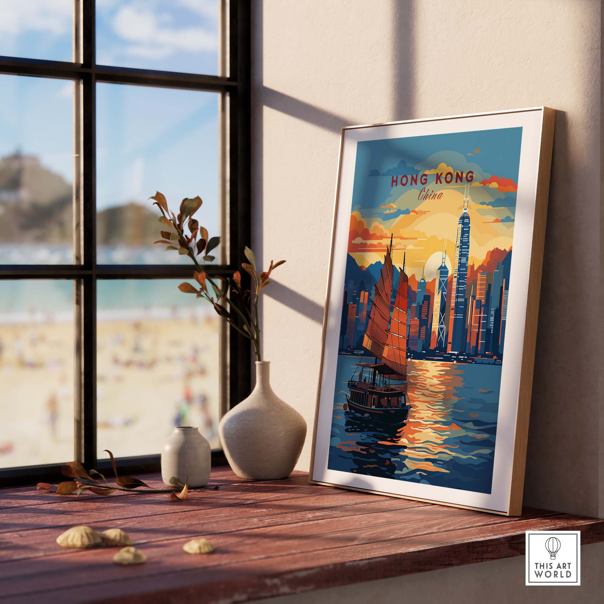 Hong Kong Wall Art part of our best collection or travel posters and prints - This Art World
