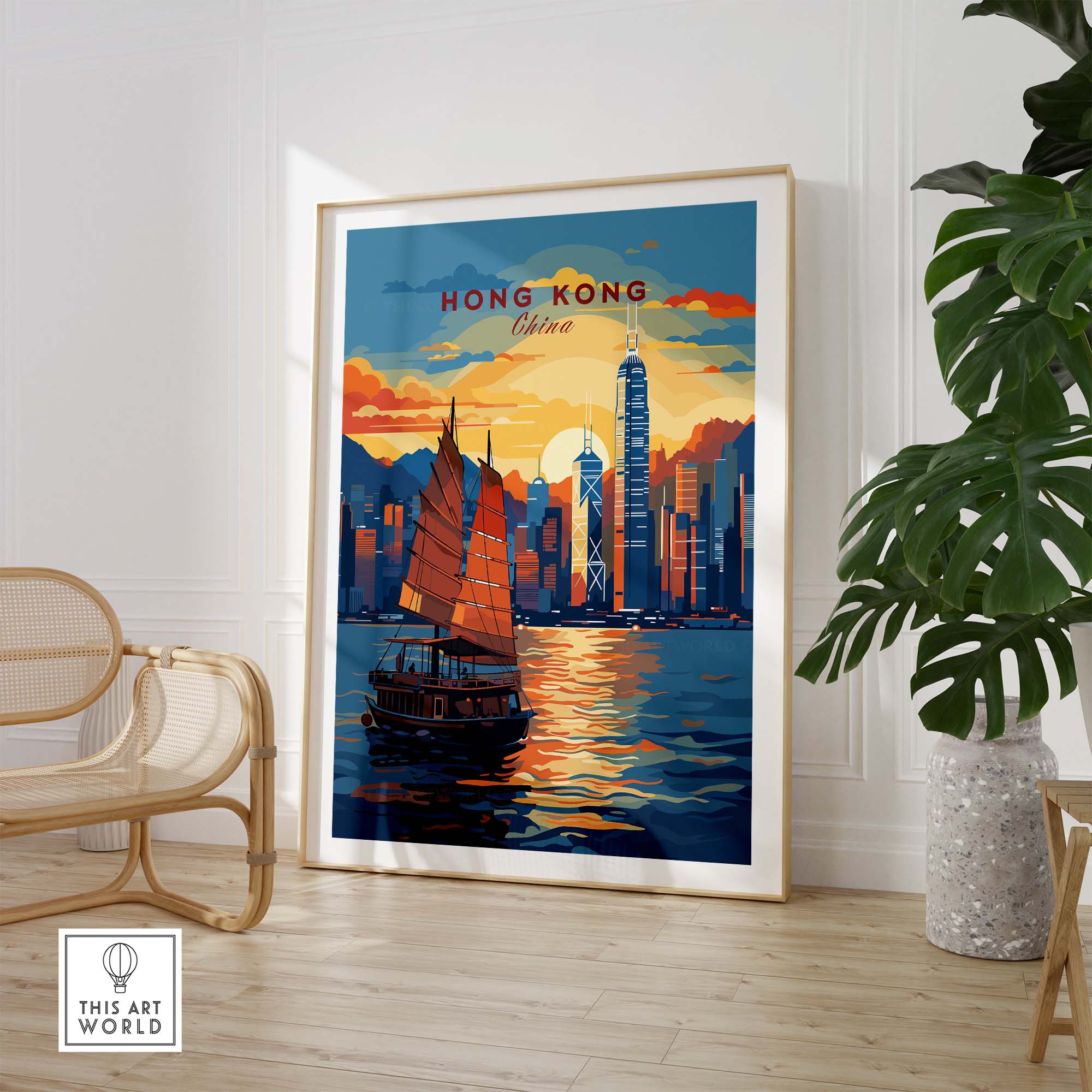 Hong Kong Wall Art part of our best collection or travel posters and prints - This Art World