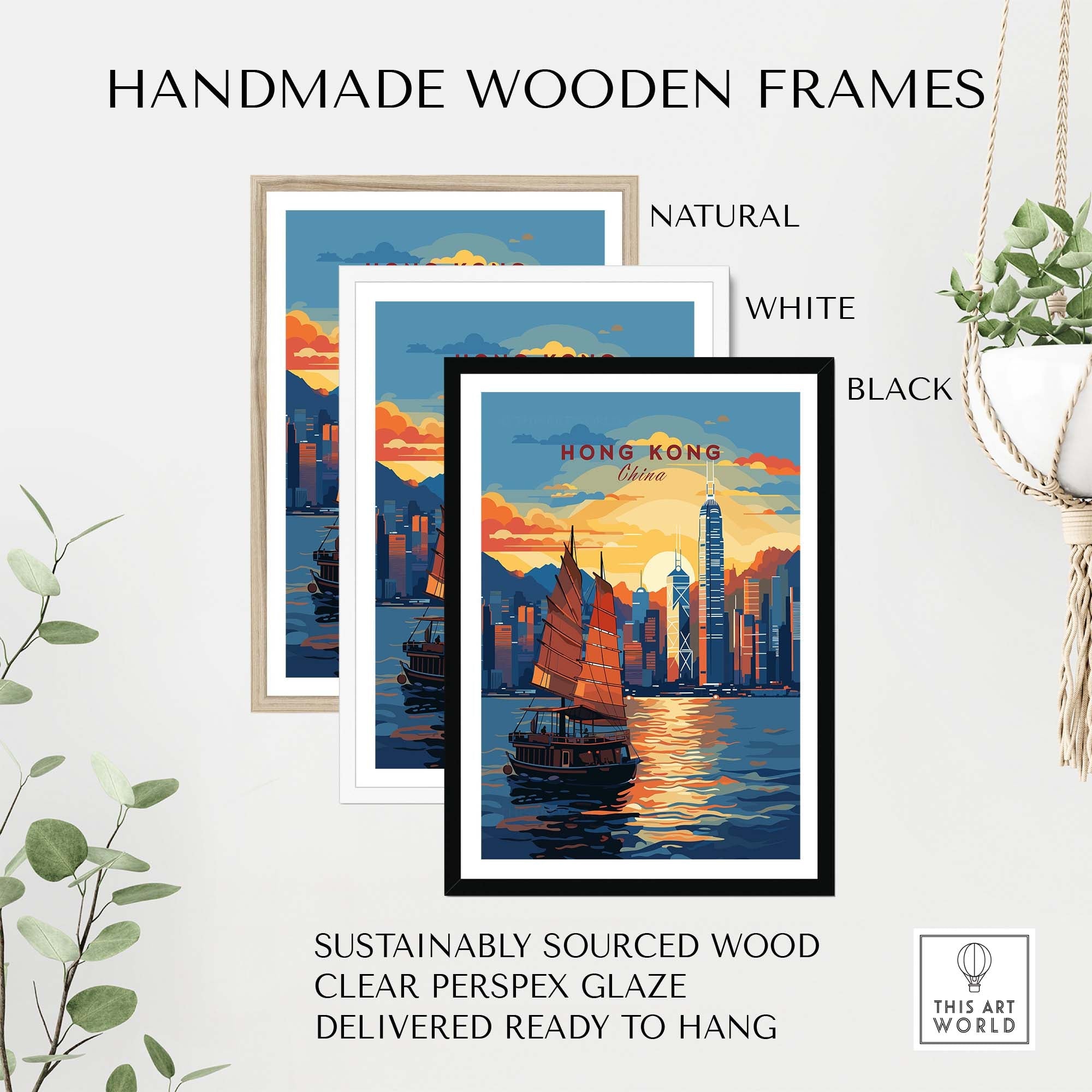 Hong Kong Wall Art part of our best collection or travel posters and prints - This Art World