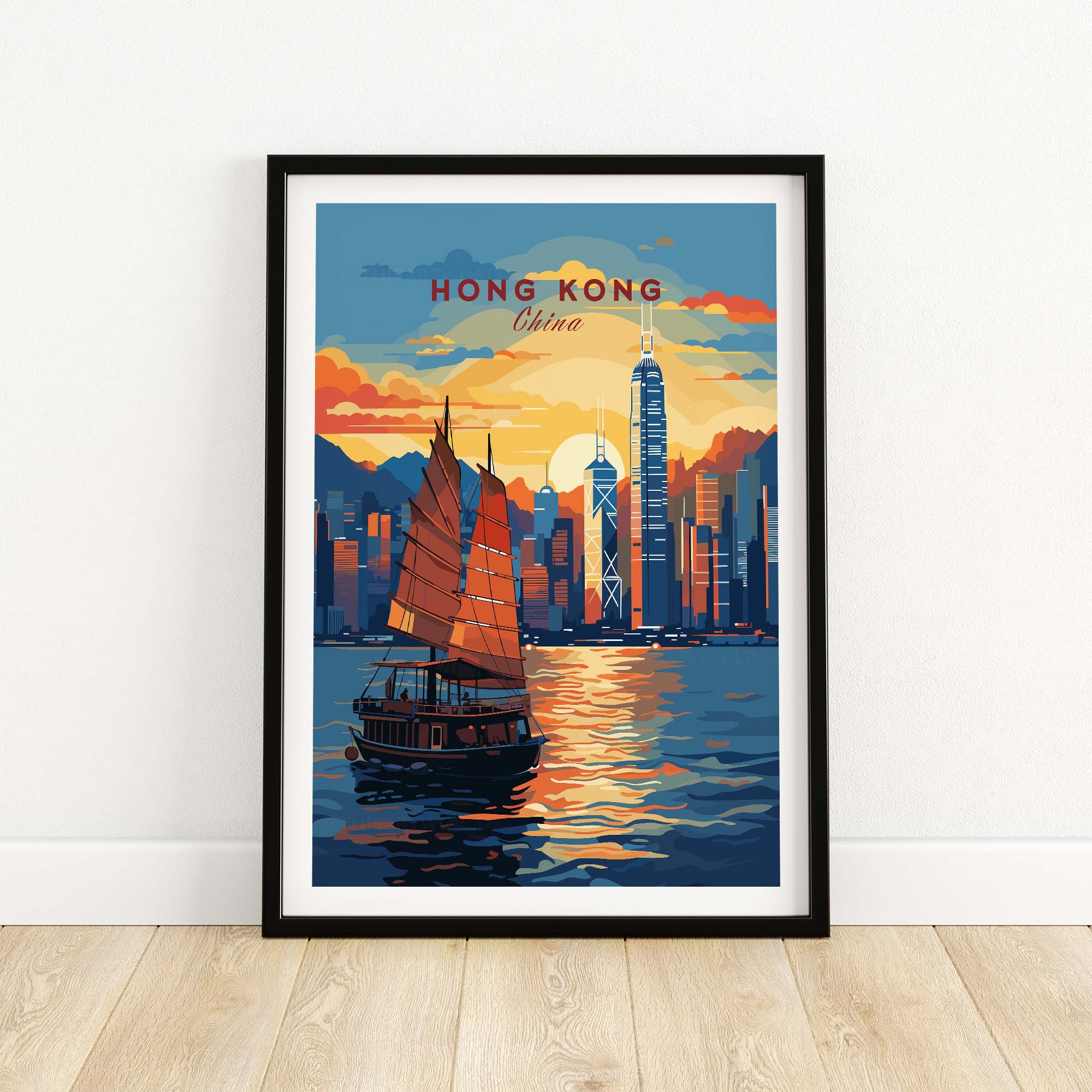 Hong Kong Wall Art part of our best collection or travel posters and prints - This Art World