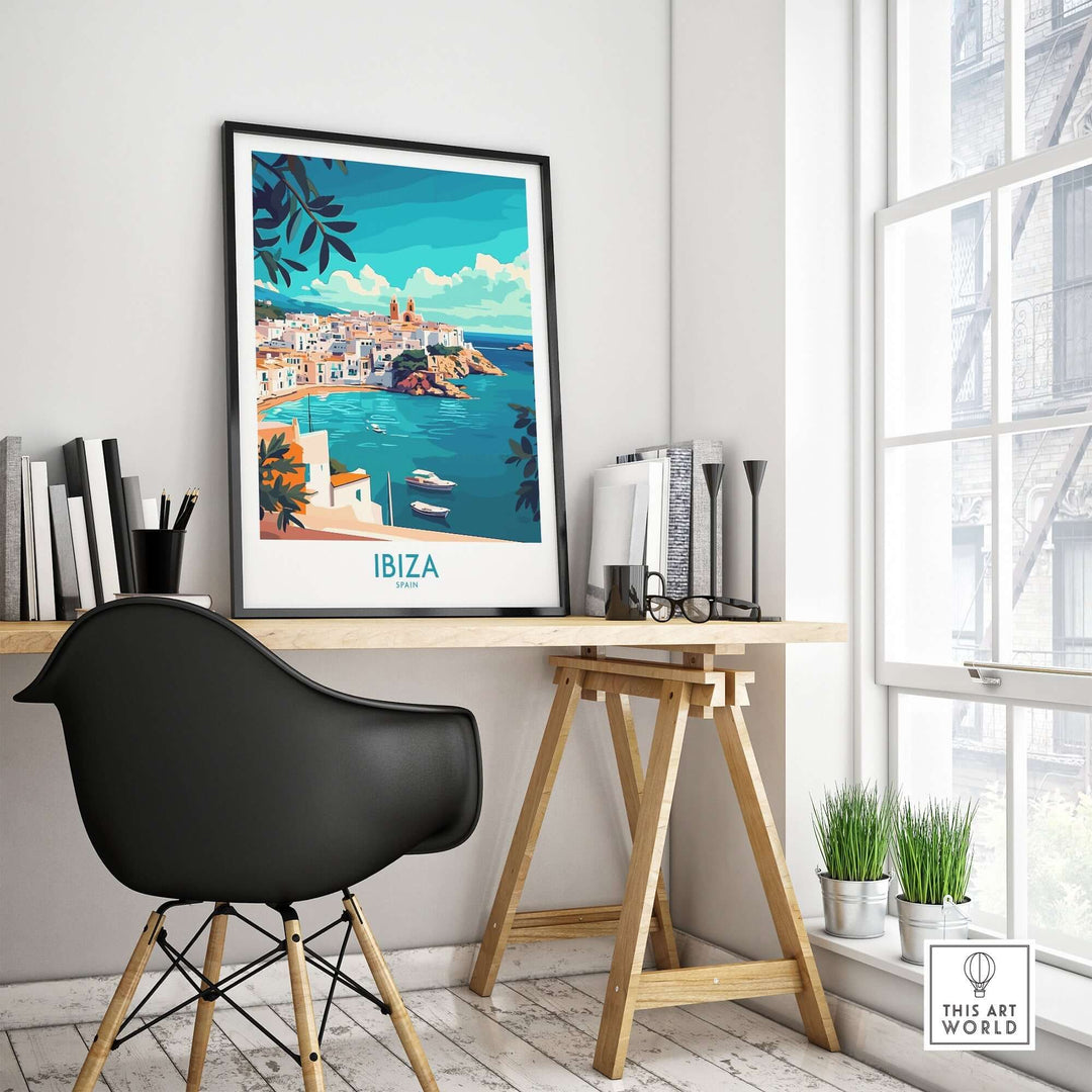 Ibiza Spain Travel Poster