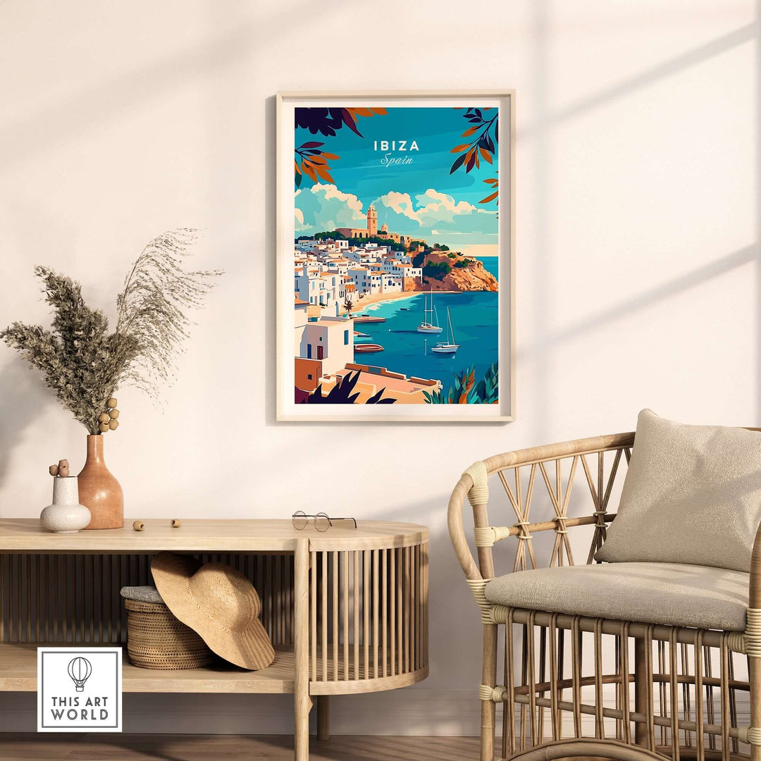 Ibiza Travel Print Spain