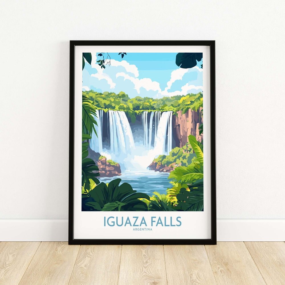 Iguazu Falls Travel Poster