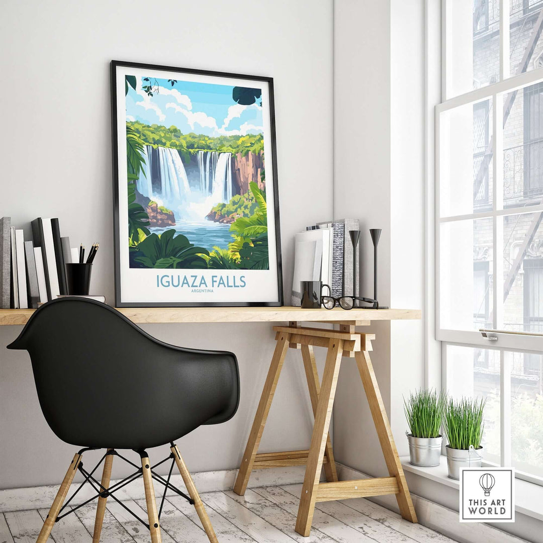 Iguazu Falls Travel Poster