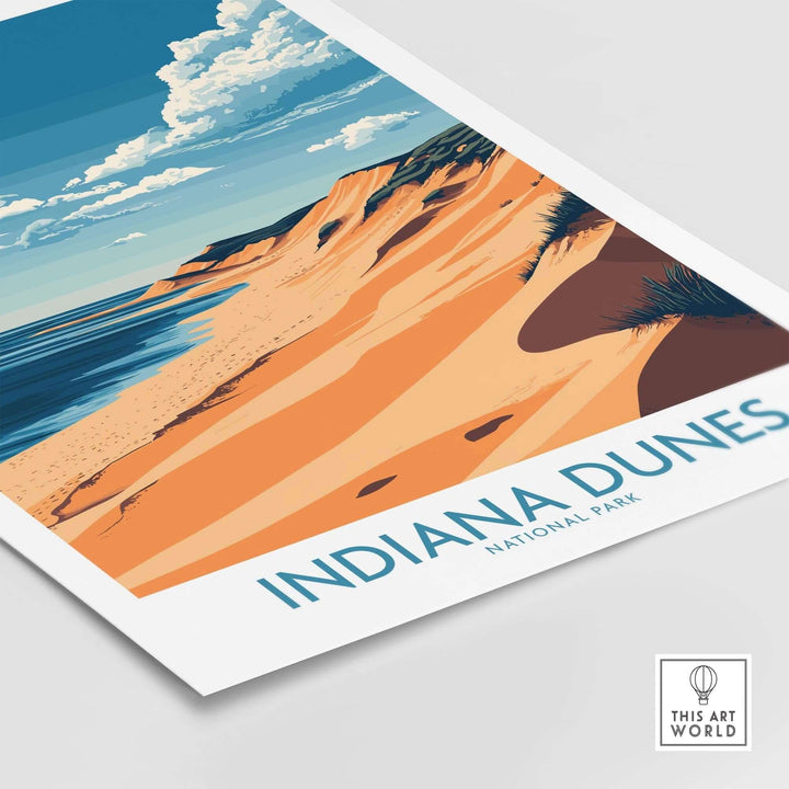 Indiana Dunes Travel Poster