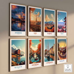 Inverness Print | Highland Home Decor featuring a collection of vibrant city artworks.