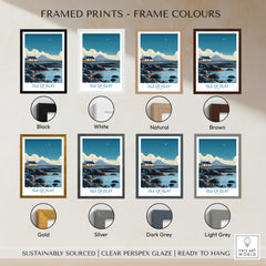 Isle of Islay Scotland Poster | Remote Scottish Coastal Scene Canvas Print framed print color options