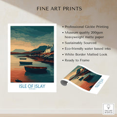 Isle of Islay Scotland Posters | Scottish Highland Seascape Canvas Print showcasing fine art prints features and quality.