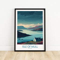 Isle of Mull Scotland Misty Landscape Wall Art - Rural Scotland Decor