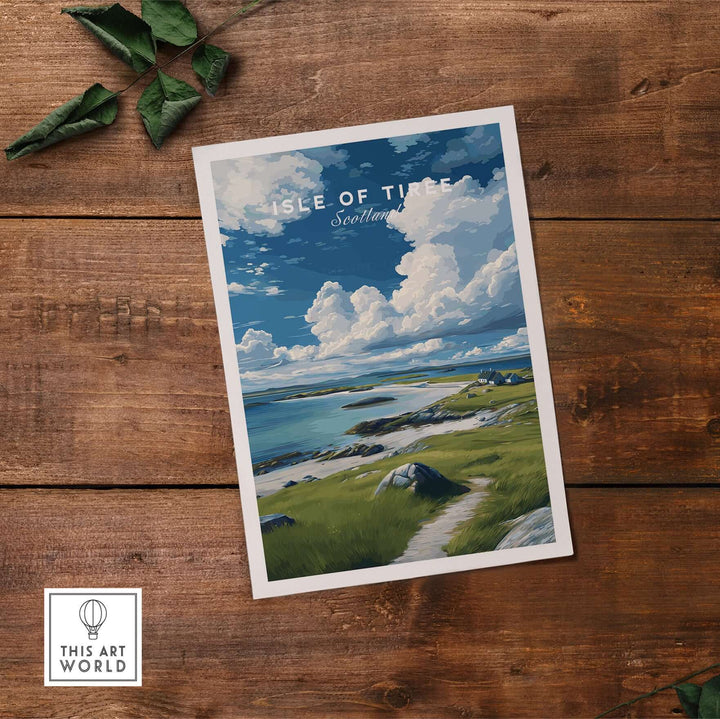 Isle of Tiree Print | Scottish Island Wall Decor featuring serene landscapes and coastal views.