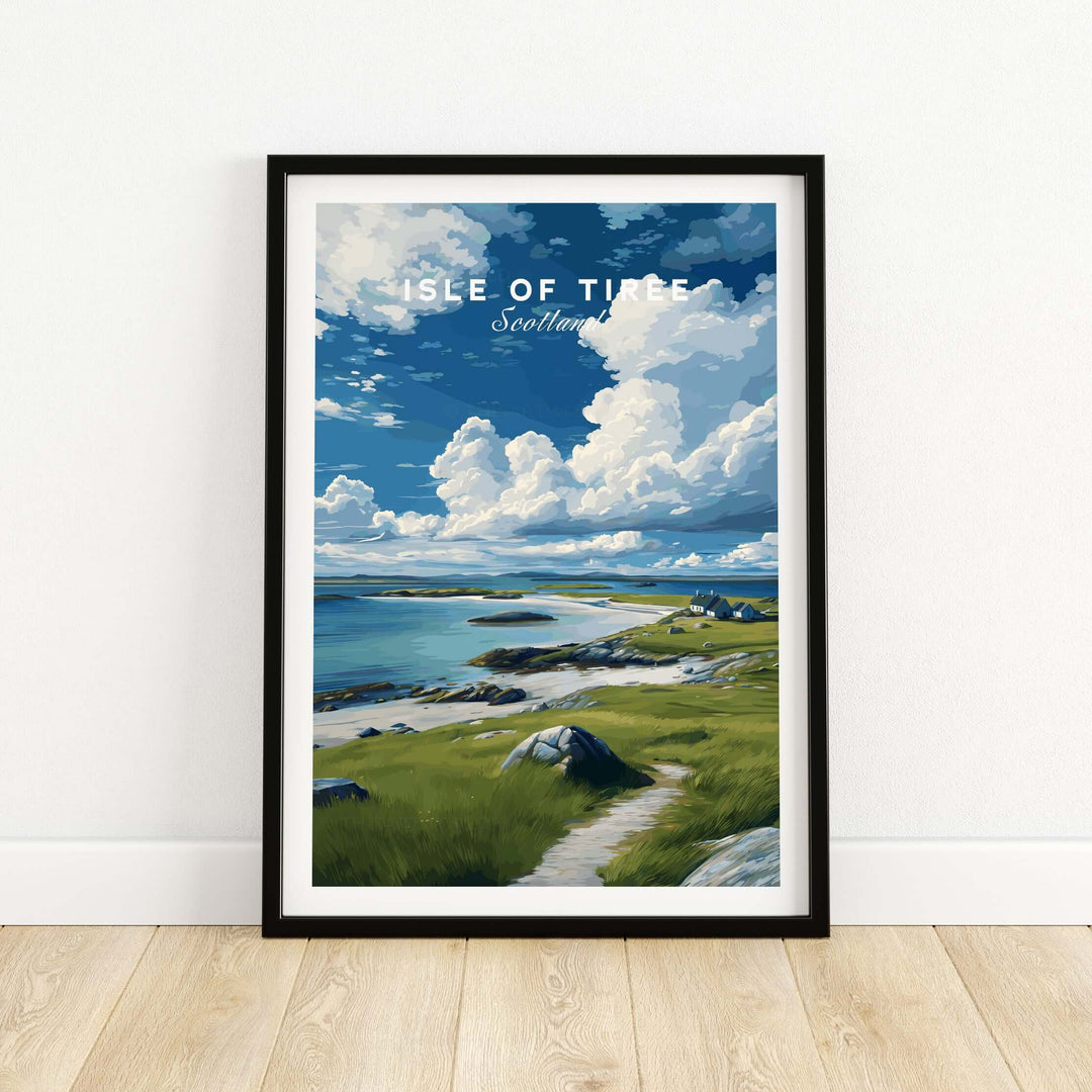 Isle of Tiree Print | Scottish Island Wall Decor showcasing serene coastal views and landscapes of Tiree, Scotland.
