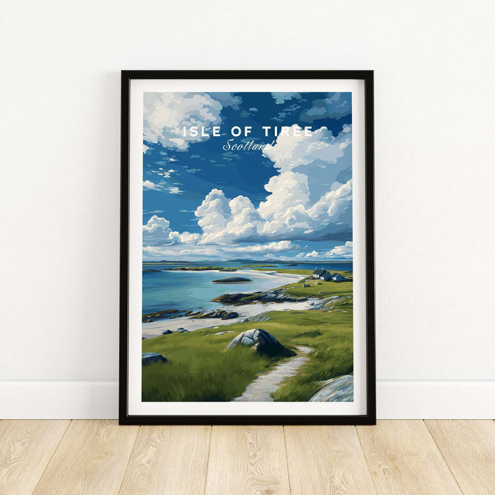 Isle of Tiree Print | Scottish Island Wall Decor showcasing serene coastal views and landscapes of Tiree, Scotland.