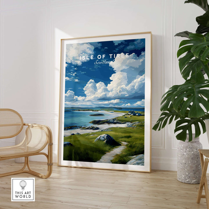 Isle of Tiree Print | Scottish Island Wall Decor featuring a serene landscape of Scotland.
