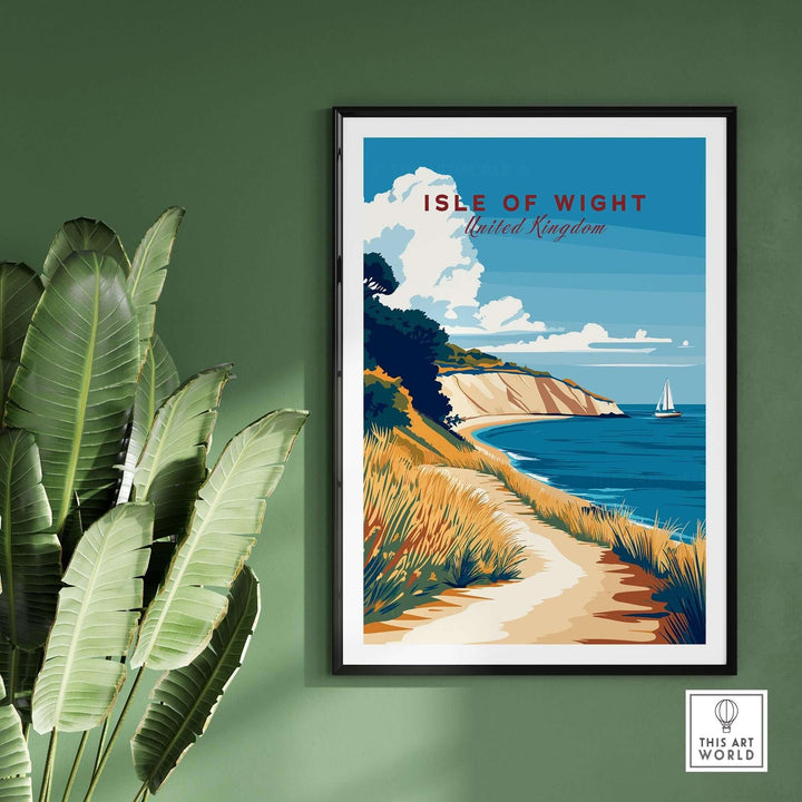 Isle of Wight England Travel Print