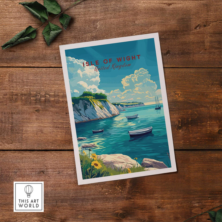 Isle of Wight Travel Print