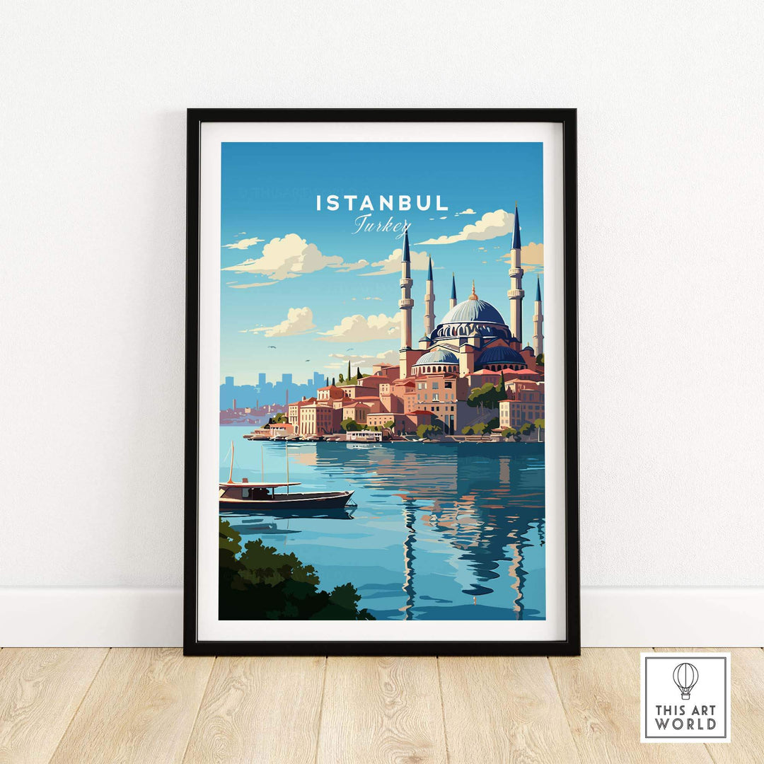 Istanbul Poster part of our best collection or travel posters and prints - This Art World