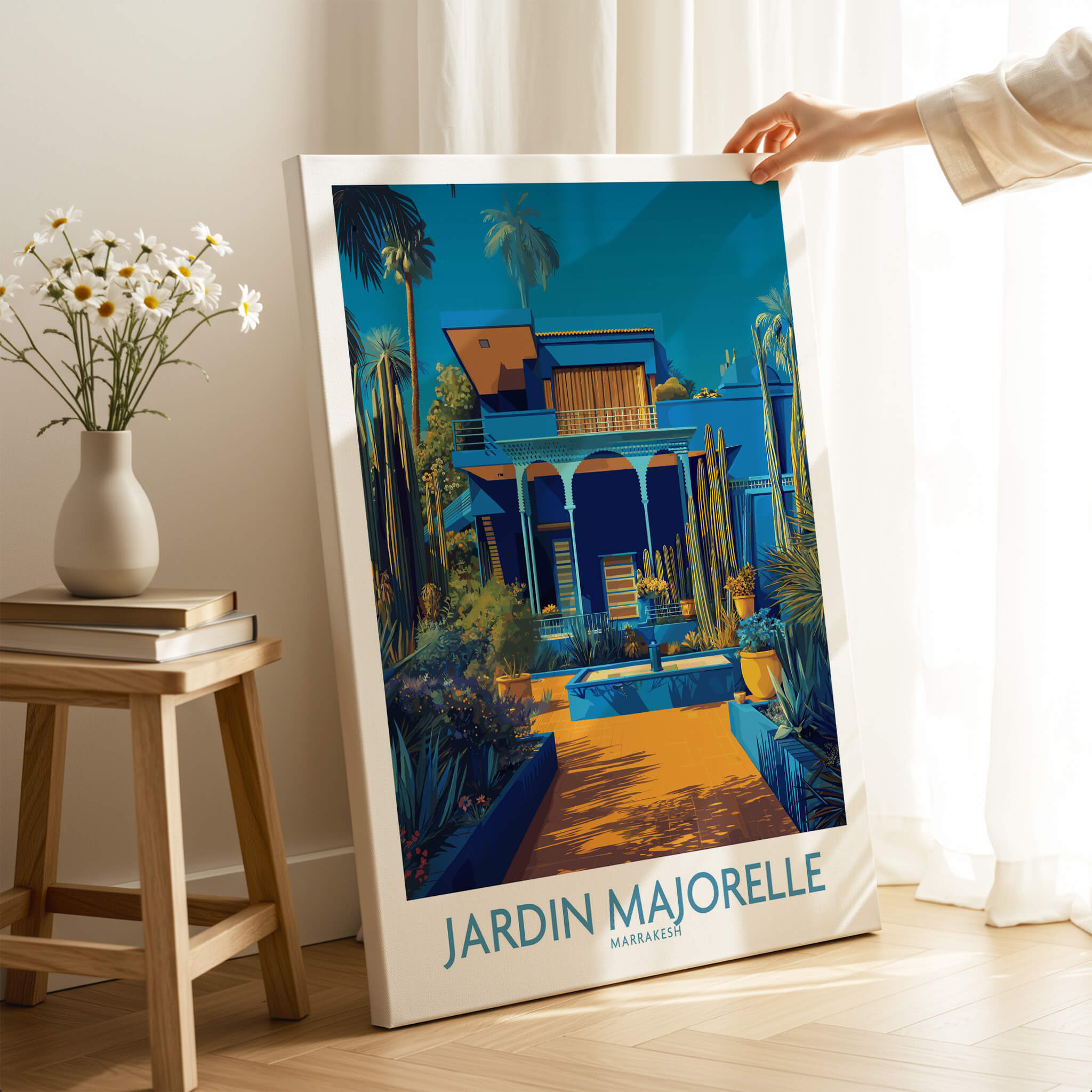 Jardim Majorelle Marrakech Posters | Majorelle Blue Architecture Canvas Print