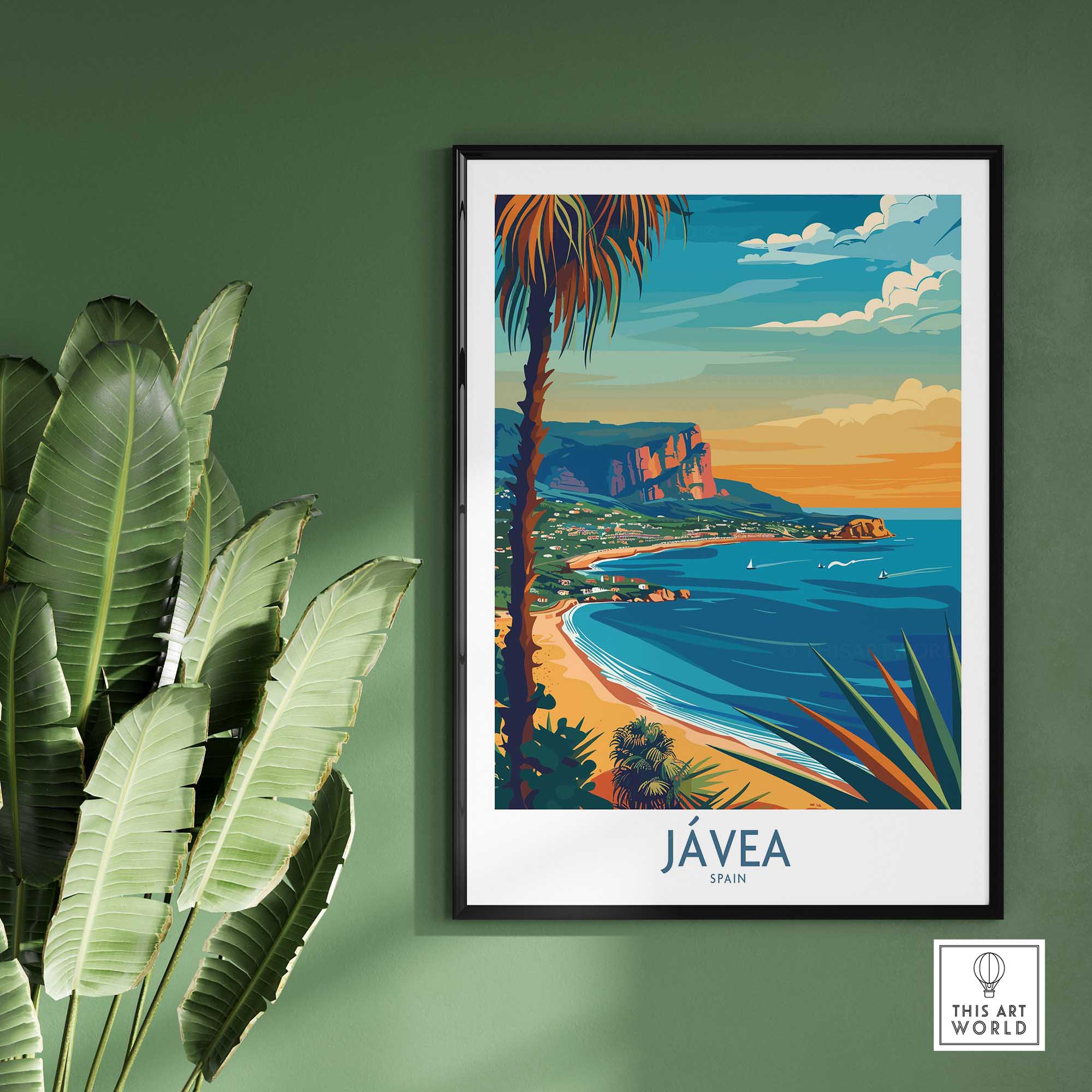 Javea Spain Poster-This Art World