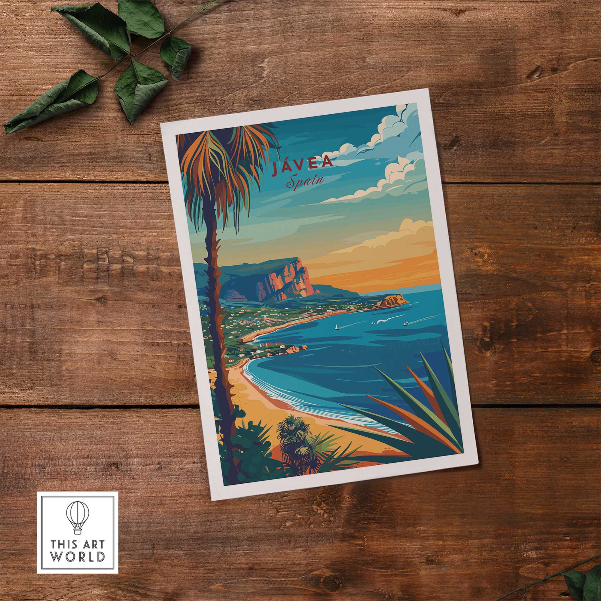 Javea Travel Print Spain-This Art World