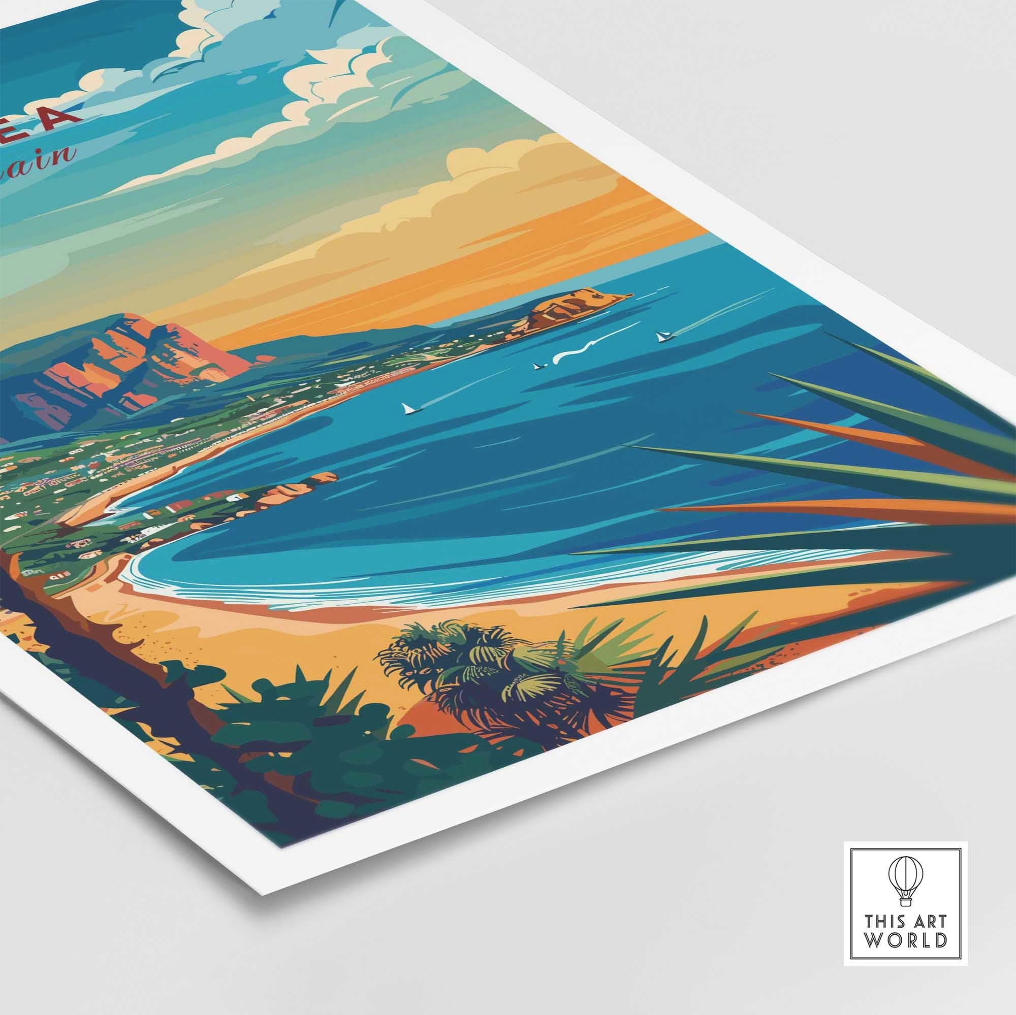 Javea Travel Print Spain-This Art World