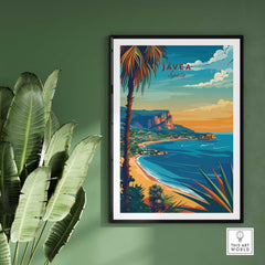 Javea Travel Print Spain-This Art World