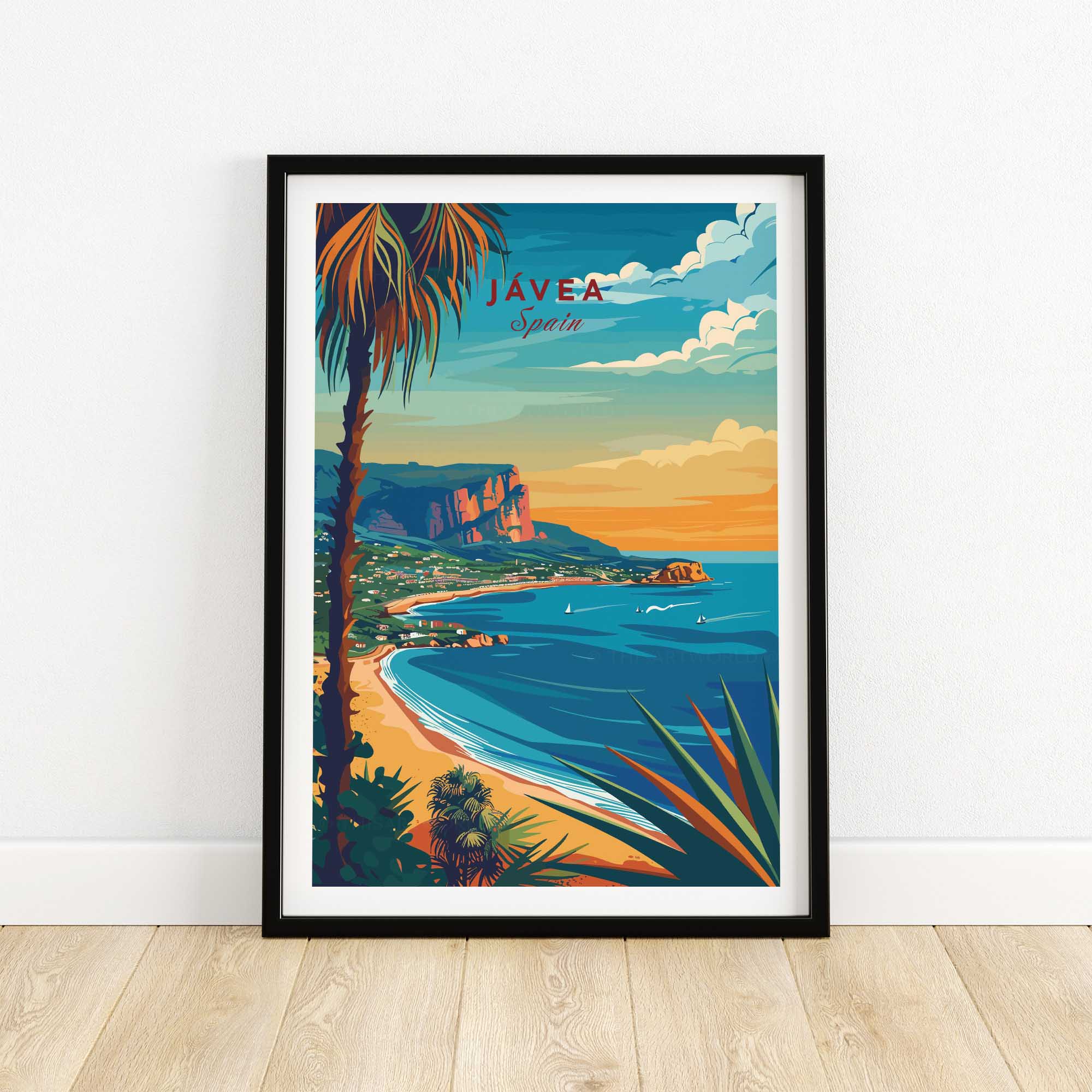 Javea Travel Print Spain-This Art World